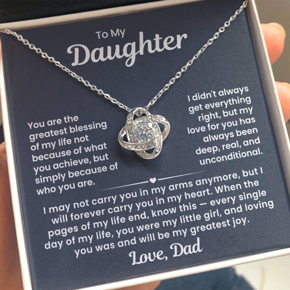To My Daughter - Loving You Was and Will Be My Greatest Joy -Necklace ...