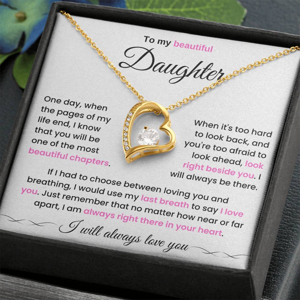 To My Daughter - You Will Be The Most Beautiful Chapters - Necklace – Luxoz