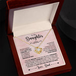 To My Beautiful Daughter - Forever Necklace - Never Forget That I Love You - luxoz