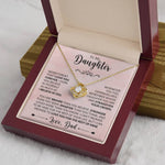 To My Beautiful Daughter - Forever Necklace - Never Forget That I Love You - luxoz