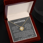 To My Daughter - Loveknot Necklace - You Always Had An Inner Light - luxoz