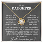 To My Daughter - Loveknot Necklace - You Always Had An Inner Light - luxoz