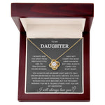 To My Daughter - Loveknot Necklace - You Always Had An Inner Light - luxoz