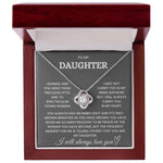 To My Daughter - Loveknot Necklace - You Always Had An Inner Light - luxoz