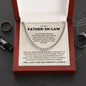 To My Father In Law - I Will Forever Be Thankful for The Sacrifices You've Made - Cuban Necklace - luxoz
