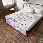 To My Grandma - Plush Fleece Blanket From Grandchildren - We Love You - luxoz