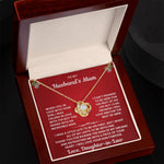 To My Husband's Mum - Loveknot Necklace - I Was A Little Late - luxoz