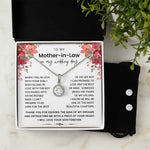 To My Mother In Law on My Wedding Day - Thank You for Raising The Man of My Dreams - Necklace - luxoz