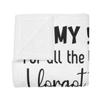 To My Sister - Plush Fleece Blanket - Thank You For All The Little Special Things - luxoz