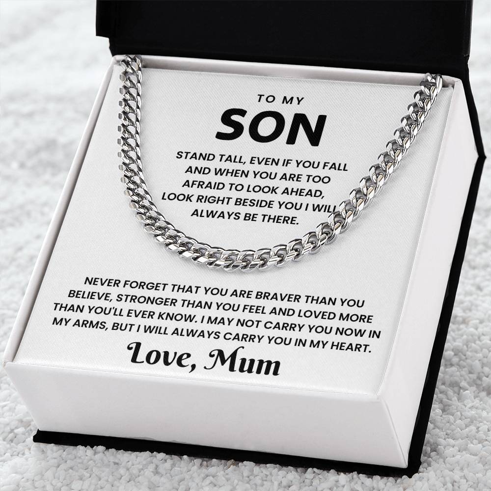 To My Son- Cuban chain- Always remember