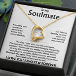 To My Soulmate - The Day I Met You, My Life Changed - Forever Love Necklace - luxoz