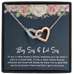 Sister Necklace | Two Heart Necklace | luxoz