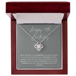 Happy 18th Birthday- Loveknot Necklace Gift - luxoz