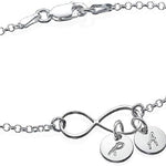 Infinity Bracelet/ Anklet with Initial Charms - luxoz