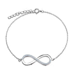 Sterling Silver Bracelet | Infinity Bracelet | luxoz