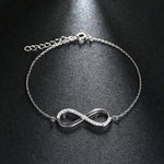 Sterling Silver Bracelet | Infinity Bracelet | luxoz