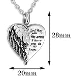 No Longer By My Side But Forever In My Heart- Keepsake Necklace To Keep Your Loved ones Close To Your Heart - luxoz