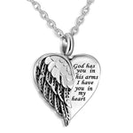 No Longer By My Side But Forever In My Heart- Keepsake Necklace To Keep Your Loved ones Close To Your Heart - luxoz
