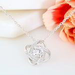 To My Beautiful Wife- Loveknot Necklace- The Day I Met You - luxoz