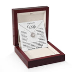 To My Beautiful Wife-Loveknot Necklace-You Are The Light Of My Life - luxoz