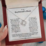 To My Boyfriend's Mum-Loveknot Necklace-See Your Son Through My Eyes - luxoz