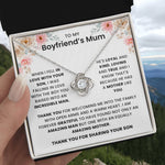 To My Boyfriends's Mum-Loveknot Necklace- He's Loyal And Kind - luxoz