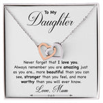 mother and daughter necklace