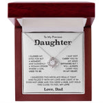 To My Daughter- Loveknot Necklace- I Closed My Eyes - luxoz