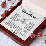 To My Daughter- Loveknot Necklace- I May Not Carry - luxoz