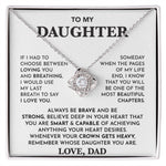 To My Daughter- Loveknot Necklace- Whose Daughter You Are - luxoz