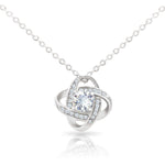 To My Daughter- Loveknot Necklace- You Either Win Or Learn - luxoz