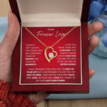 To My Forever Love- Forever Love Necklace-I Want To Be Your Last Everything - luxoz