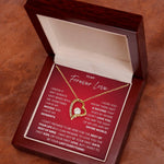 To My Forever Love- Forever Love Necklace-I Want To Be Your Last Everything - luxoz