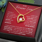 To My Forever Love- Forever Love Necklace-I Want To Be Your Last Everything - luxoz