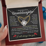 To My Granddaughter-Loveknot Necklace-I Can Promise To Love You - luxoz
