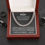 To My Man- Cuban Link Chain- Sometimes Its Hard To Find - luxoz