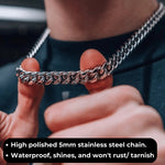 To My Man- Cuban Link Chain- Sometimes Its Hard To Find - luxoz