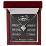 To My Queen-Loveknot Necklace-Want To Be Your Last Everything - luxoz