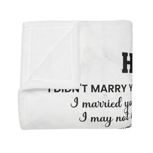 To My Husband - Romantic Fleece Blanket for Wife, Anniversary Gift, Cozy Throw, Love Quote Blanket, Gift for Her, Heartfelt Home Decor