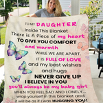 To My Daughter - Plush Fleece Blanket from Mum - You'll Always Be My Baby Girl