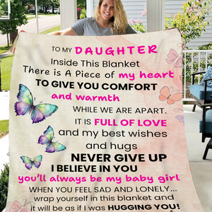 To My Daughter - Plush Fleece Blanket from Mum - You'll Always Be My Baby Girl