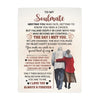 To My Soulmate - Romantic Fleece Blanket for Wife, Anniversary Gift, Cozy Throw, Love Quote Blanket, Gift for Her, Heartfelt Home Decor