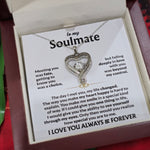 Soulmate- S925 Sterling Silver Necklace- Love You Forever Engraved