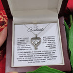 Soulmate- S925 Sterling Silver Necklace- Love You Forever And Always Engraved