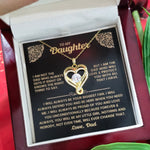 To My Daughter-S925 Sterling Silver Necklace-Love You Forever And Always Engraved