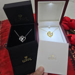 To My Soulmate- Double Heart Necklace- Represents The Bond With Her