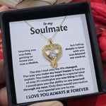 Soulmate- S925 Sterling Silver Necklace- Love You Forever Engraved