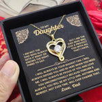 To My Daughter-S925 Sterling Silver Necklace-Love You Forever And Always Engraved