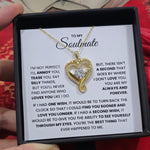 Soulmate- S925 Sterling Silver Necklace- Love You Forever And Always Engraved