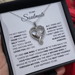Soulmate- S925 Sterling Silver Necklace- Love You Forever And Always Engraved